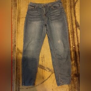 Red Bottom Blue Skinny Jeans